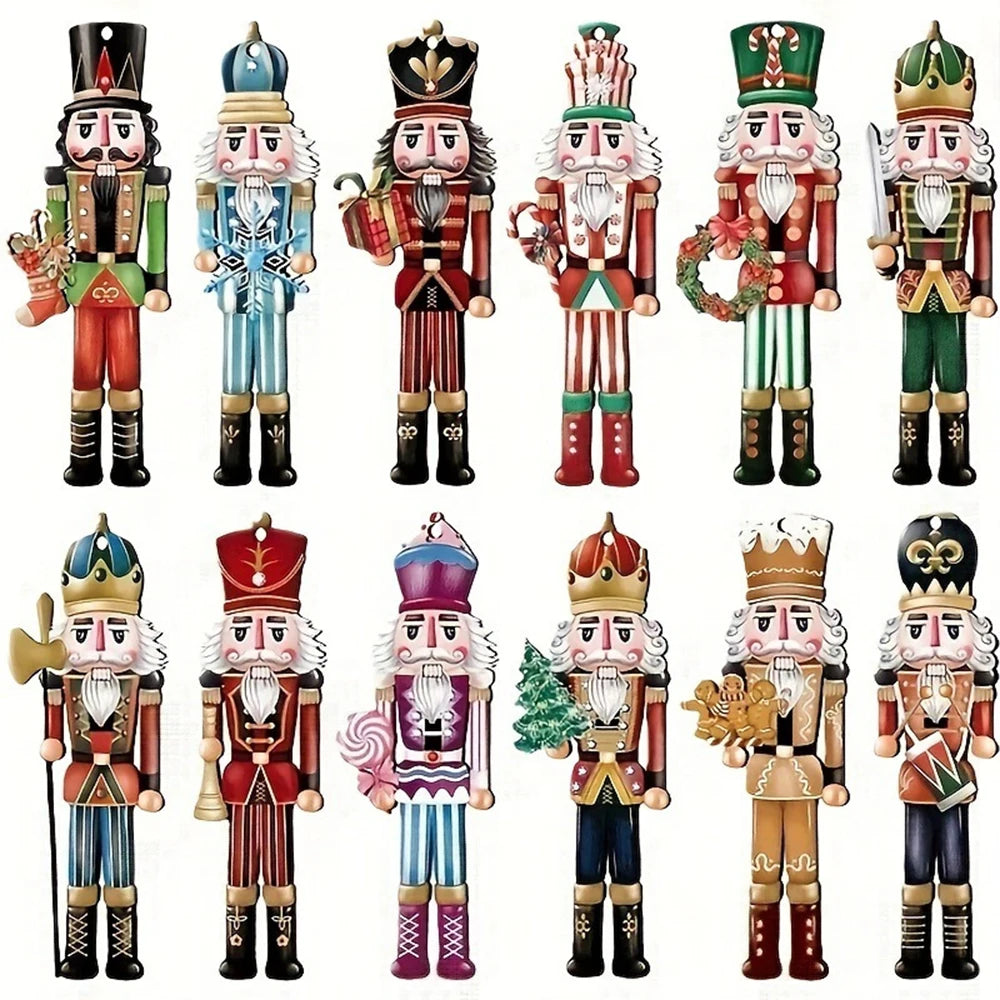 NOEL VANGUARD SENTRIES | Hand-Carved Christmas Nutcracker Tree Ensemble (12-Piece)