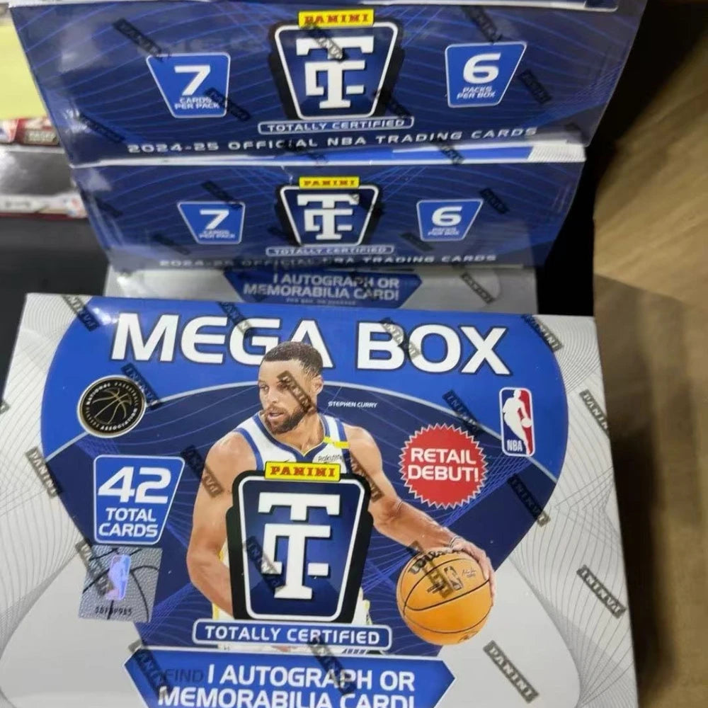 2024‑2025 Panini Totally Certified NBA Basketball Mega Box, Factory Sealed Autograph Or Memorabilia Rookie Trading Card Present