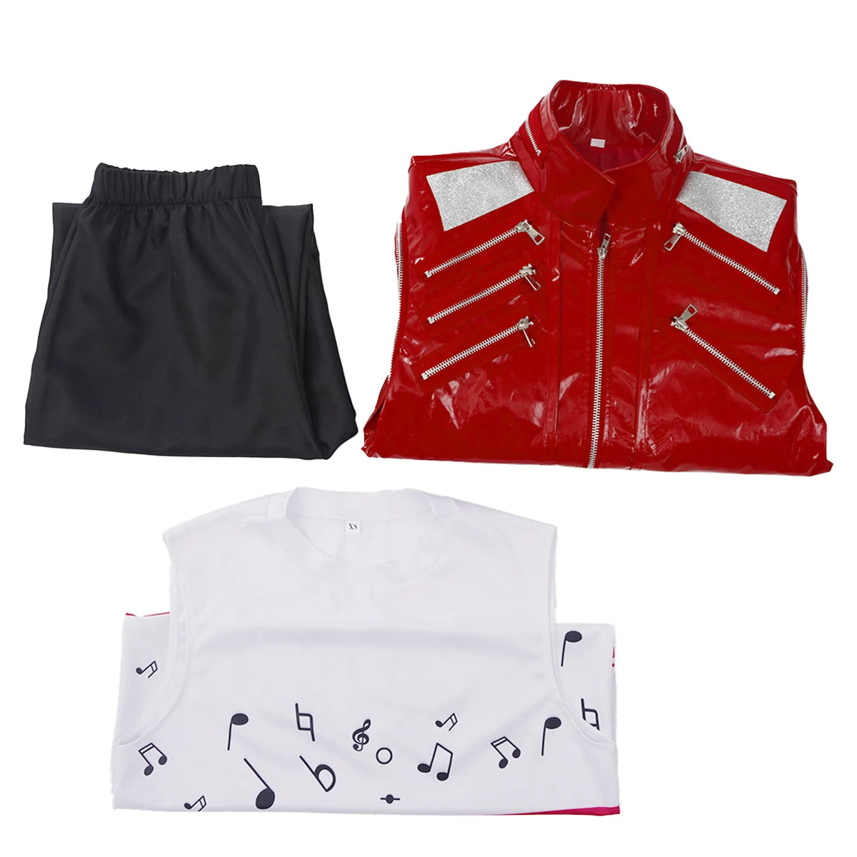 BEAT IT 1983 ARCHIVAL REPLICA | Michael Jackson Red Multi-Zipper Punk Leather Jacket