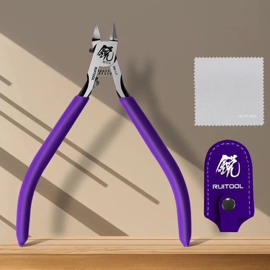 1pc Model Pliers CR-V Ultra-thin Single Blade Gundam Nipper Non-slip Grip Sprue Cutter for Plastic Model Cutting and Building