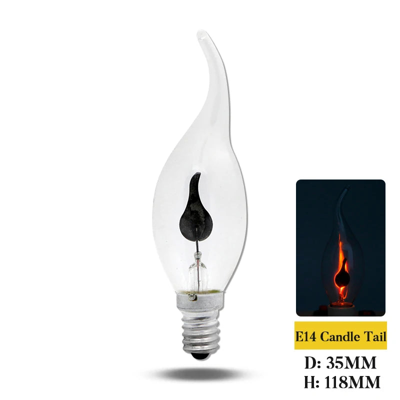 Vintage Edison LED Bulb - Flame Effect Candle Light