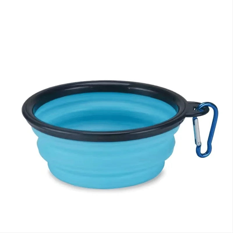 Portable Pet Food Bowl Durable TPR Bowl Cat and Dog Food Pet Silicone Collapsible Bowl Portable Travel Outdoor Water Food Bowl