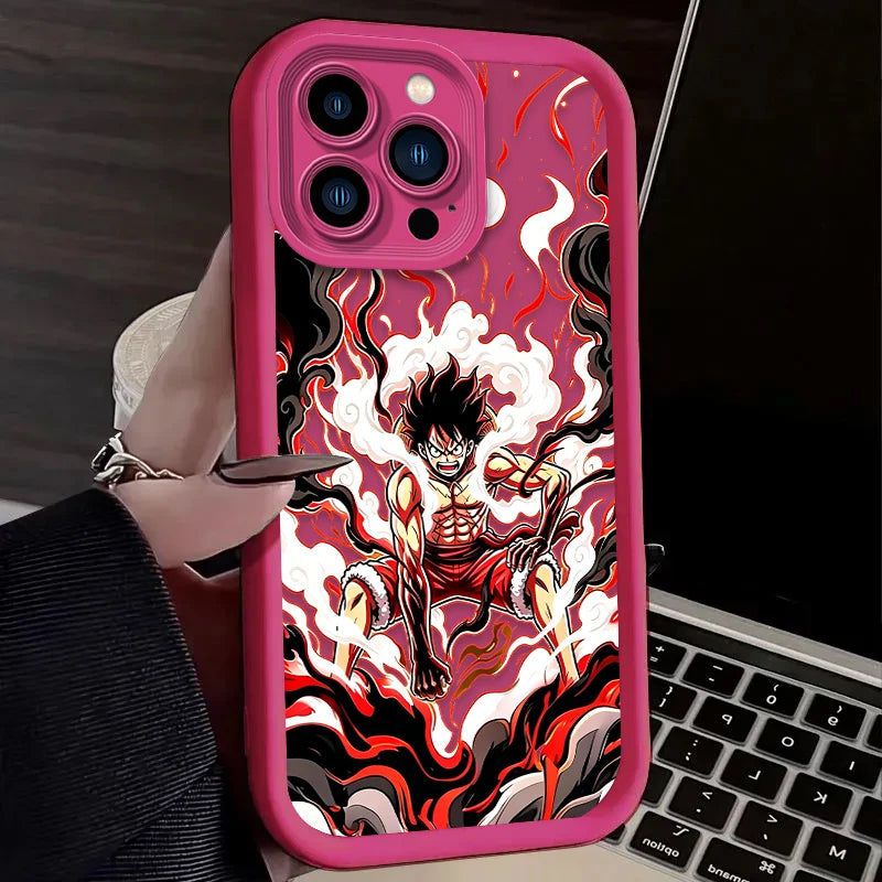 Luffy Gear 5 Phone Case - One Piece Art Print Soft Cover