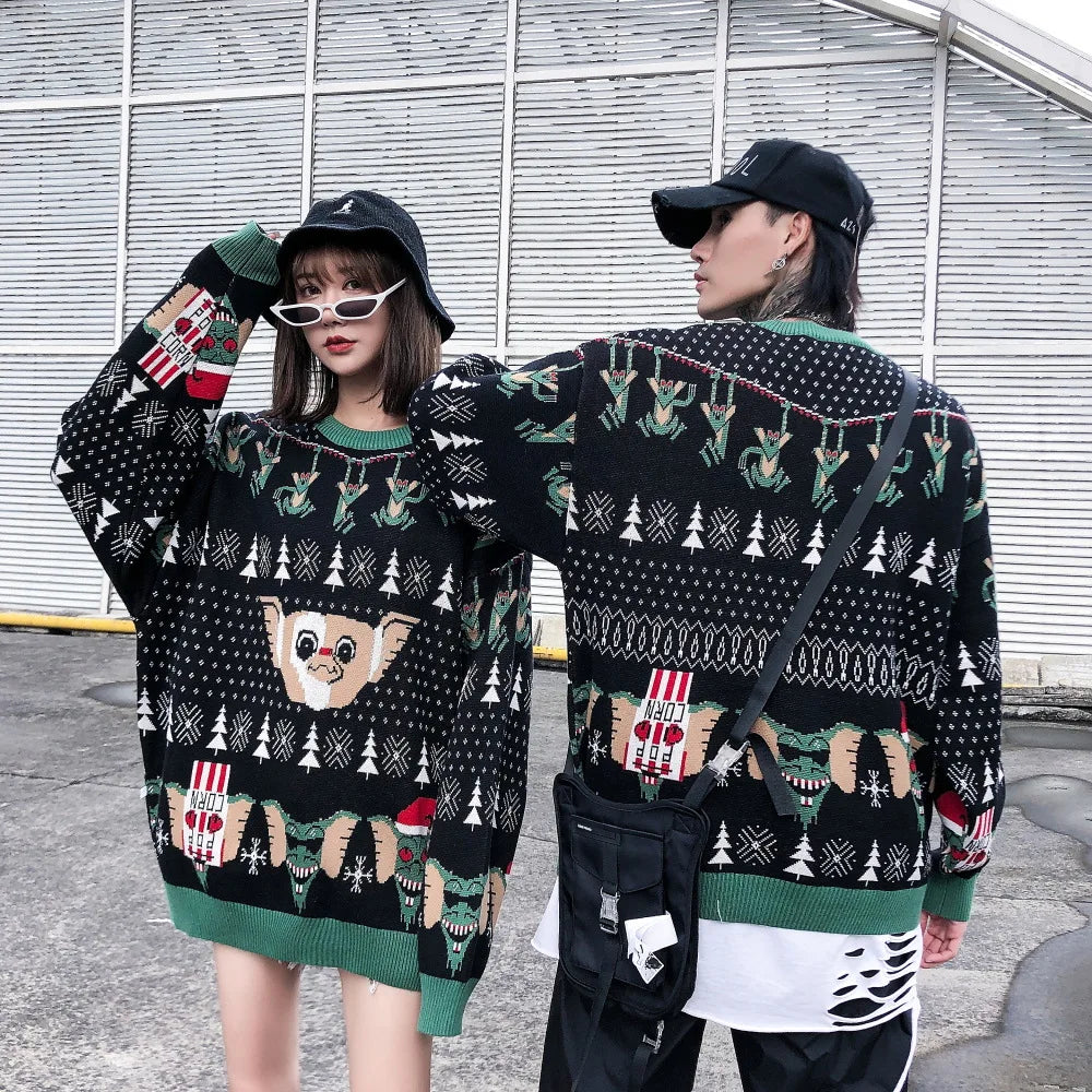 Ugly Christmas Sweater - Funny Santa Elf Pullover Top