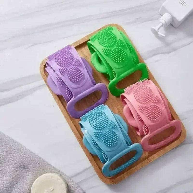 Silicone Back Scrubber - Exfoliating Massage Shower Belt