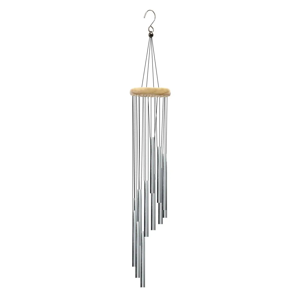 Aluminum Alloy Wind Chimes - 12 Tubes for Outdoor Home Decorv