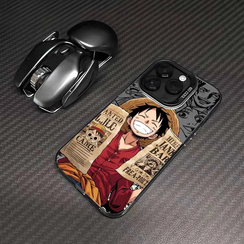 One Piece Phone Case - Luffy Wanted Notice Anti-Fall Cover
