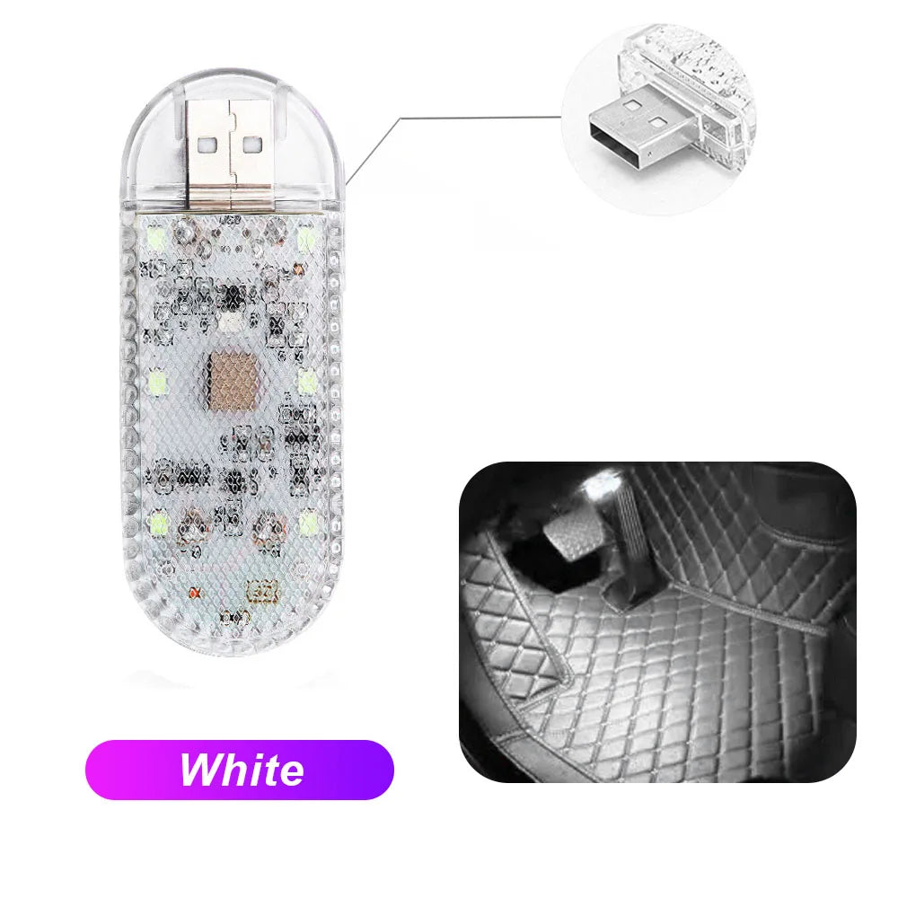 Wireless Car LED Touch Light - USB Charging Roof Reading Lamp