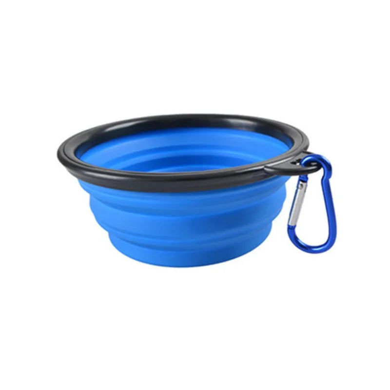 Portable Pet Food Bowl Durable TPR Bowl Cat and Dog Food Pet Silicone Collapsible Bowl Portable Travel Outdoor Water Food Bowl