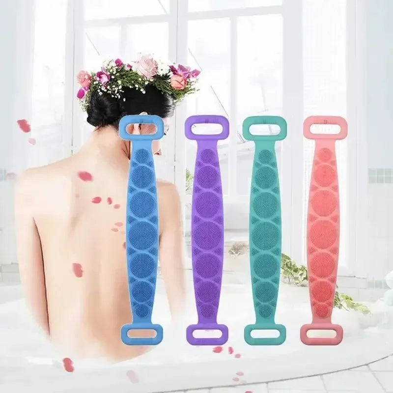 Silicone Back Scrubber - Exfoliating Massage Shower Belt