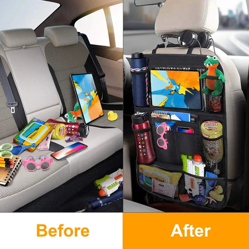 Car Backseat Organizer - Tablet Holder & Seat Protector