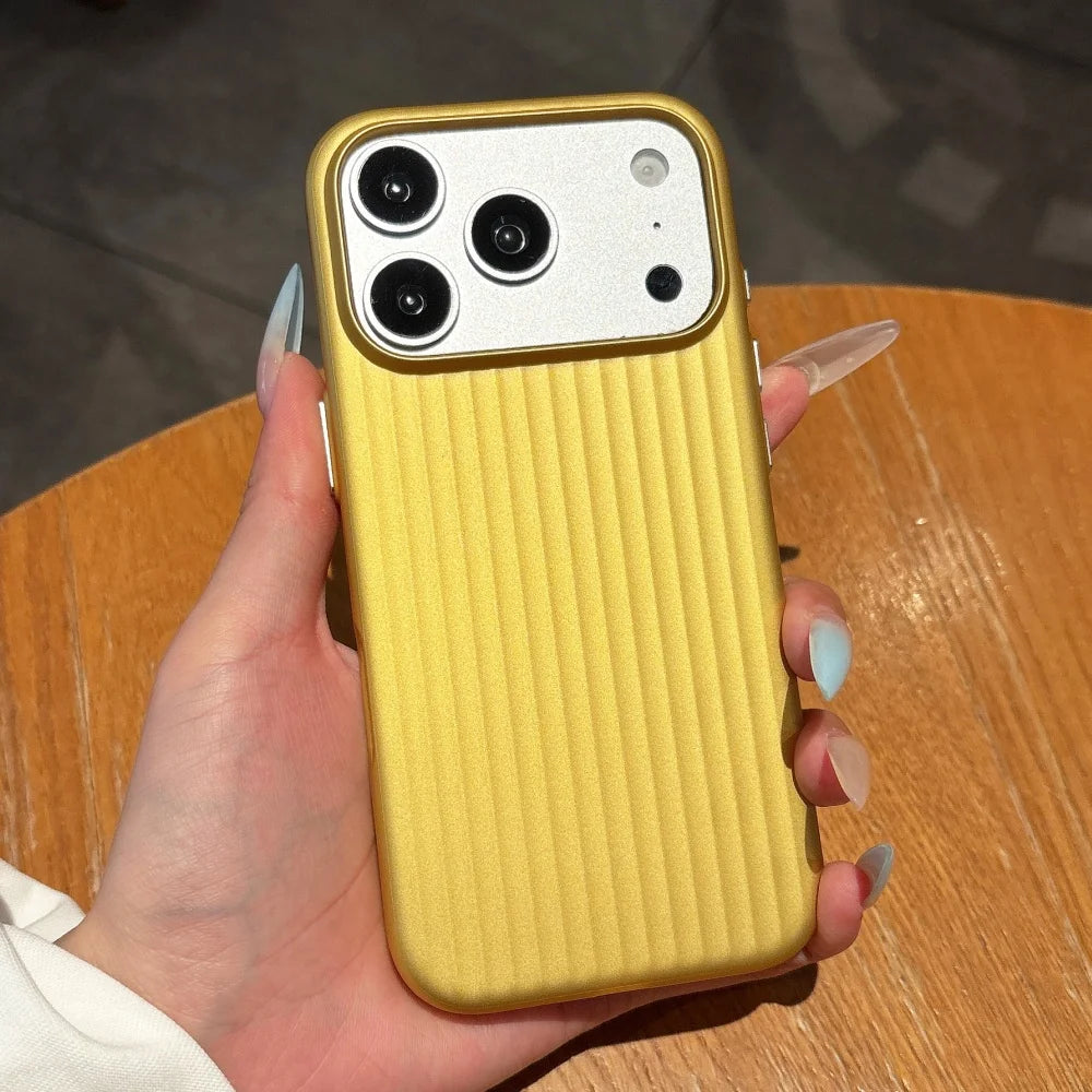 Luxury Phone Case - Slim Matte Luggage Striped Shockproof Cover