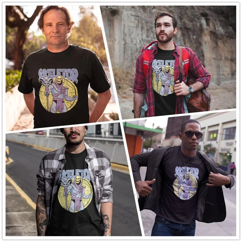 Skeletor T Shirt - Funny Graphic Short Sleeve Tee