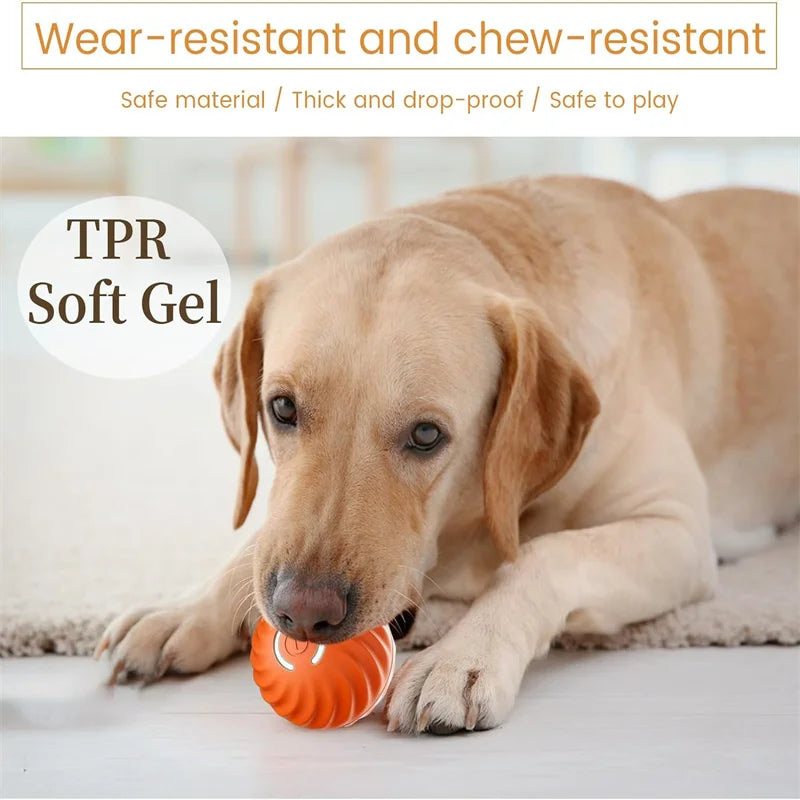Interactive Dog Toy Ball - USB Automatic Moving Bouncing Toy
