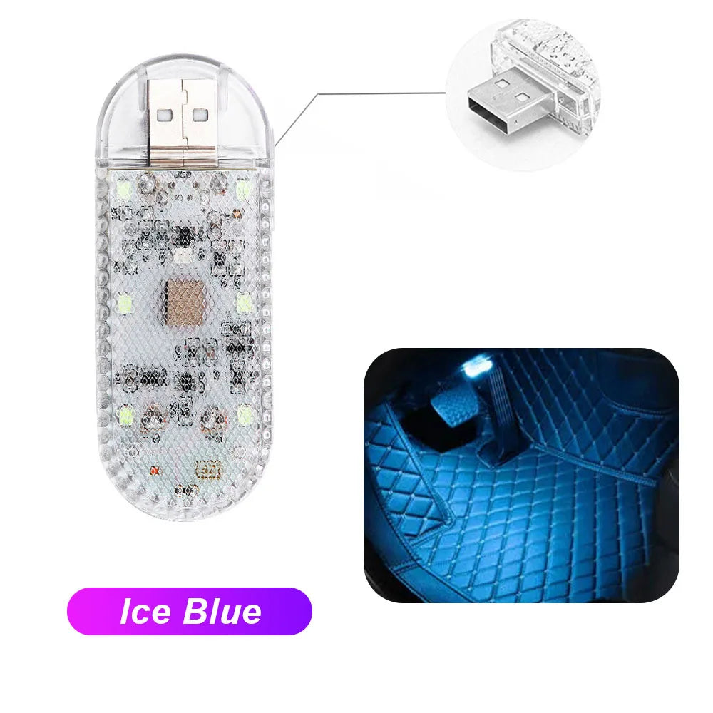 Wireless Car LED Touch Light - USB Charging Roof Reading Lamp