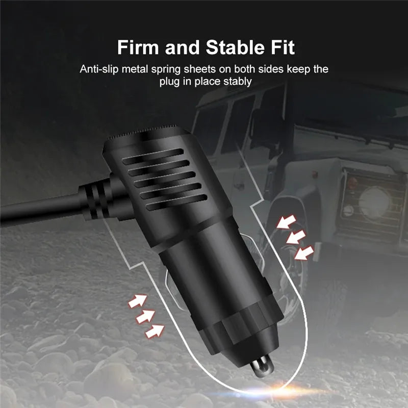 Cigarette Lighter Splitter - 120W 3-in-1 Fast Charger Adapter