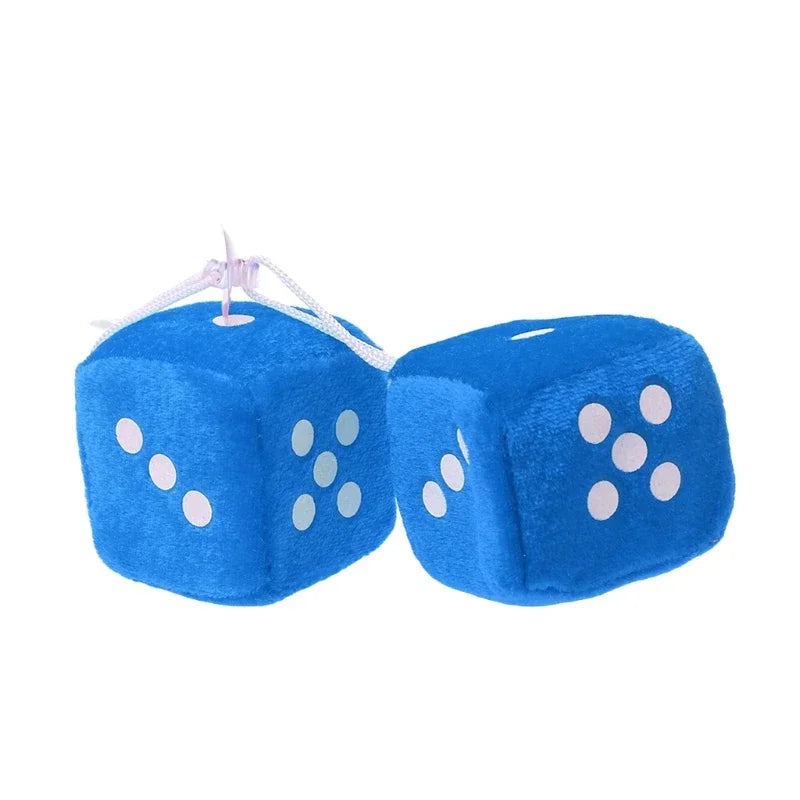 Fuzzy Dice For Car - Rear View Mirror Hanging Decoration