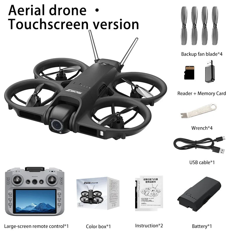 Mini FPV Drone - 4K Camera & 3-Side Obstacle Avoidance