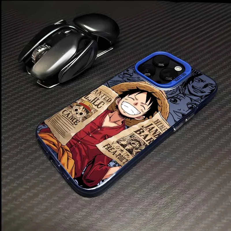 One Piece Phone Case - Luffy Wanted Notice Anti-Fall Cover