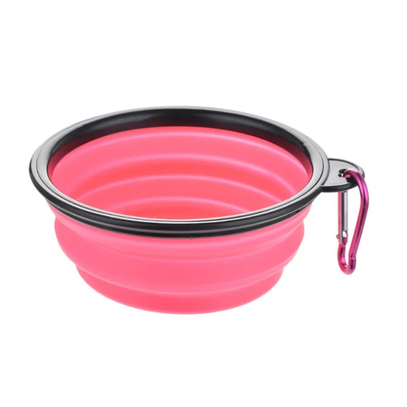 Portable Pet Food Bowl Durable TPR Bowl Cat and Dog Food Pet Silicone Collapsible Bowl Portable Travel Outdoor Water Food Bowl