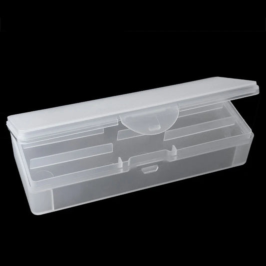 1Pc Rectangle Double-layer Nail Art Tool Empty Storage Box Tweezers Clippers Pens Polishing Nail Buffer Files Plastic Container