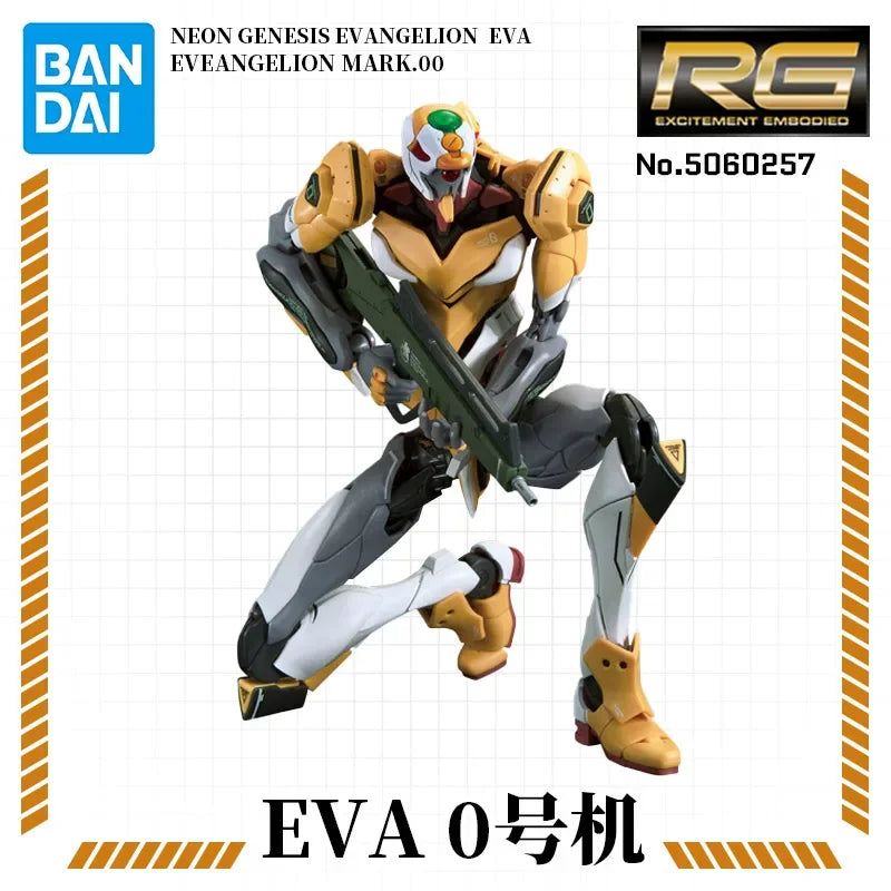 In Stock RG EVANGELION UNIT-00 -01 -02Bandai Anime Model Toys Action Figure Gifts Collectible Ornaments