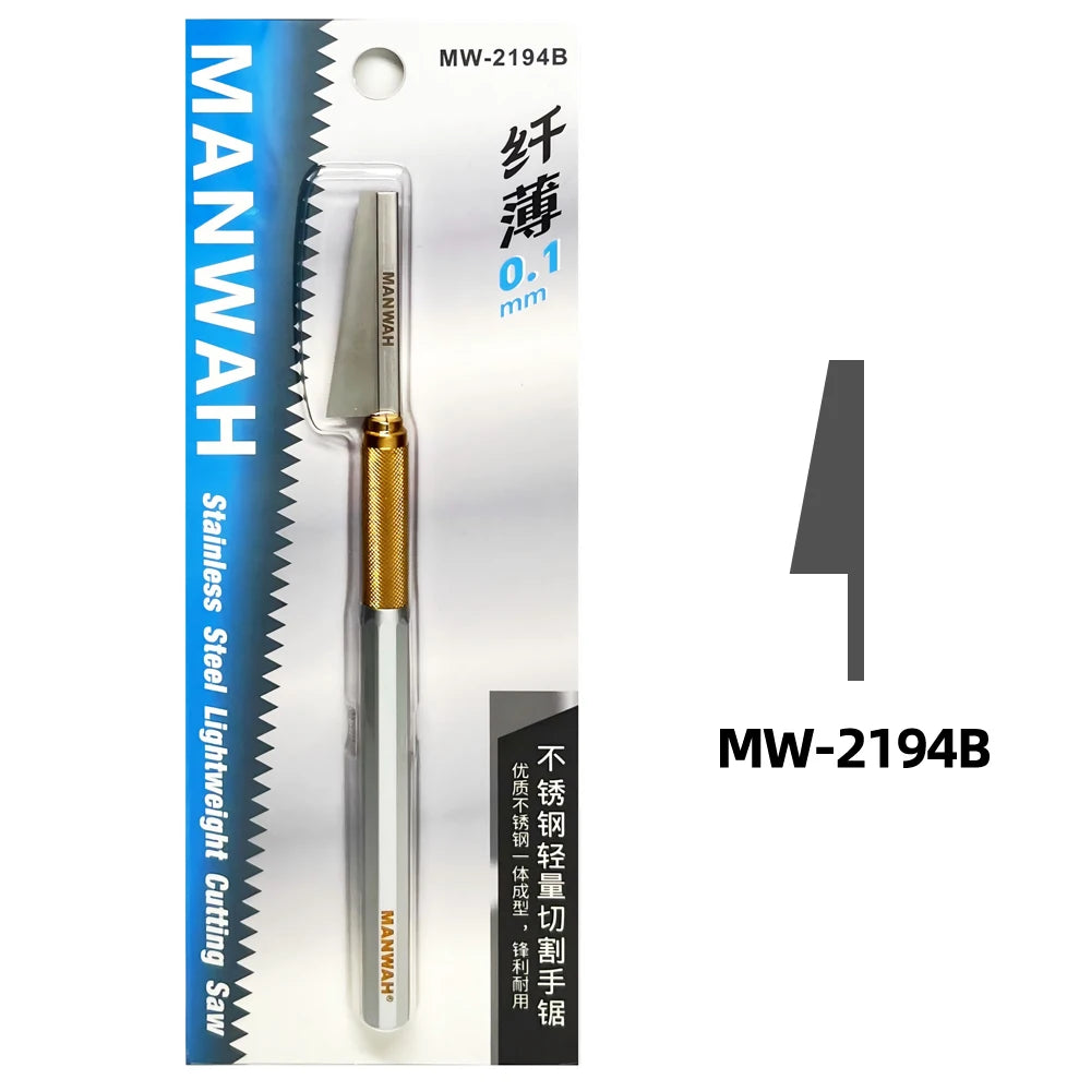 Ultra-thin Model Saw Slim Saw Blades 0.1mm Thick One-piece molded Sharp and durable 3 Shapes For Gundam Military Model DIY
