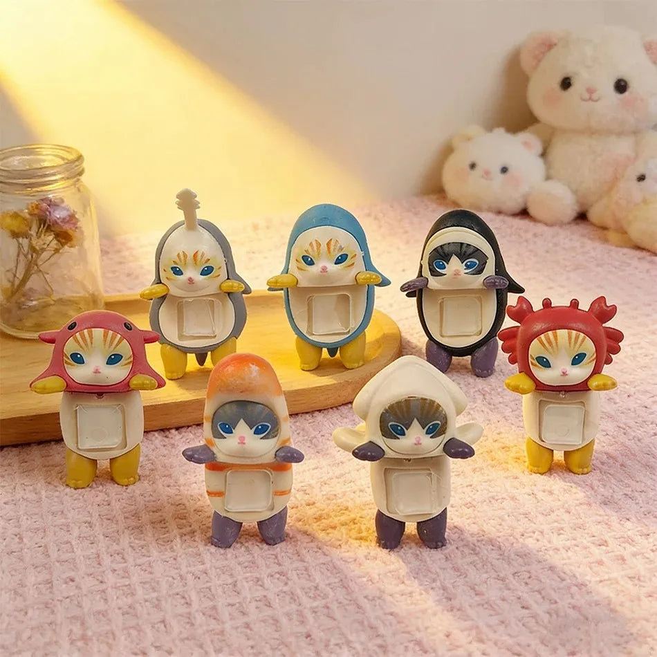 2026 Hot Shark Cat Blind Box Mini Figure Party Series Blind Box Trendy Play Decoration Creative Kid Birthday Christmas Gifts