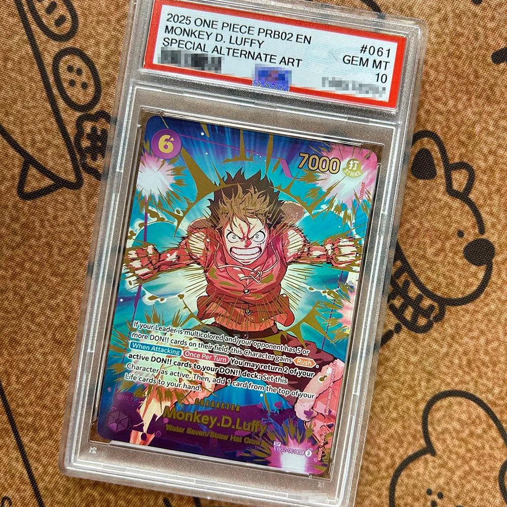 2024 2025 OPCG EN Version Baseball MONKEY D. LUFFY CROSS GUILD Rating Card Football Self Made Anime Collection Cards Gift Toy