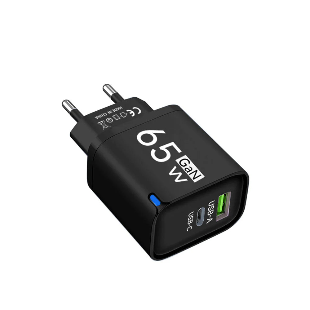 65W High Speed Charge Phone Charger For iPhone 14 13 Xiaomi Huawei Samsung Oneplus Fast Charging Mobile Phone Wall Power Adapter