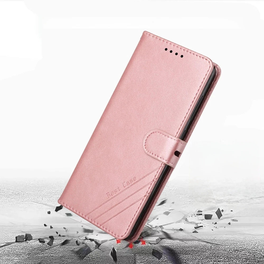 Premium Magnetic Flip Leather Case For Samsung Galaxy S26 S26FE S26Plus S26Ultra Plus Ultra Wallet Card Stand Slot Phone Cover