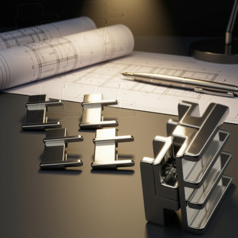 The Architect's Enigma | Cast Metal Tactile Puzzle Set