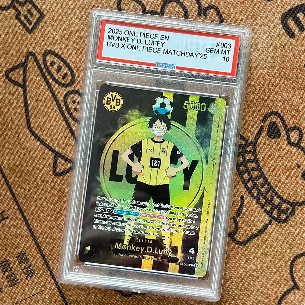 2024 2025 OPCG EN Version Baseball MONKEY D. LUFFY CROSS GUILD Rating Card Football Self Made Anime Collection Cards Gift Toy