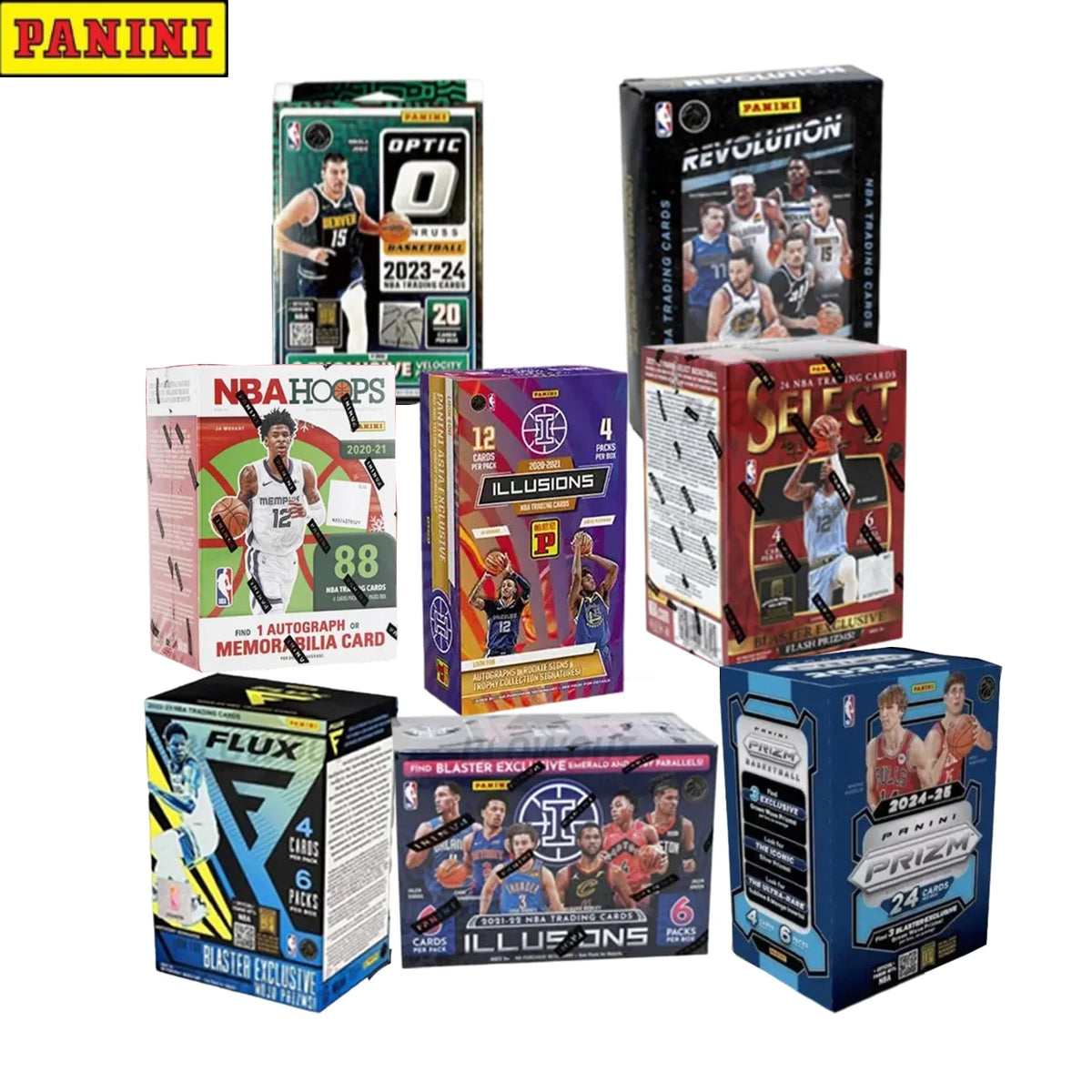 Panini Select NBA Hobby Collector Blaster Box, Chronicles & Hoops Rare Star Cards, Diversified Premium Collection Set for Cards