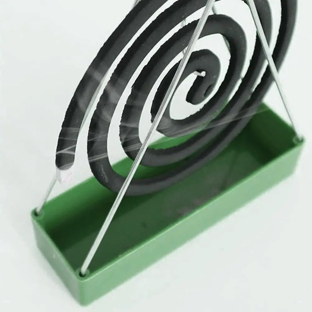 Iron Mosquito Coil Holder With Tray Incense Holders Coil Incense Burner Frame Repellent Incense Rack For Household Bedroom Patio