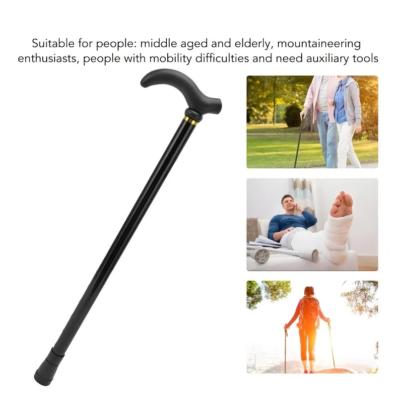 Two sections of reinforced mountaineering outdoor walking sticks, aluminum alloy ultra-light anti-slip