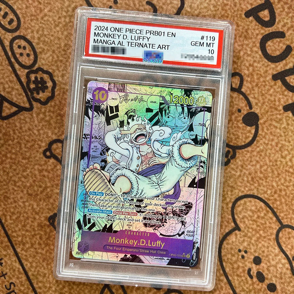 2024 2025 OPCG EN Version Baseball MONKEY D. LUFFY CROSS GUILD Rating Card Football Self Made Anime Collection Cards Gift Toy
