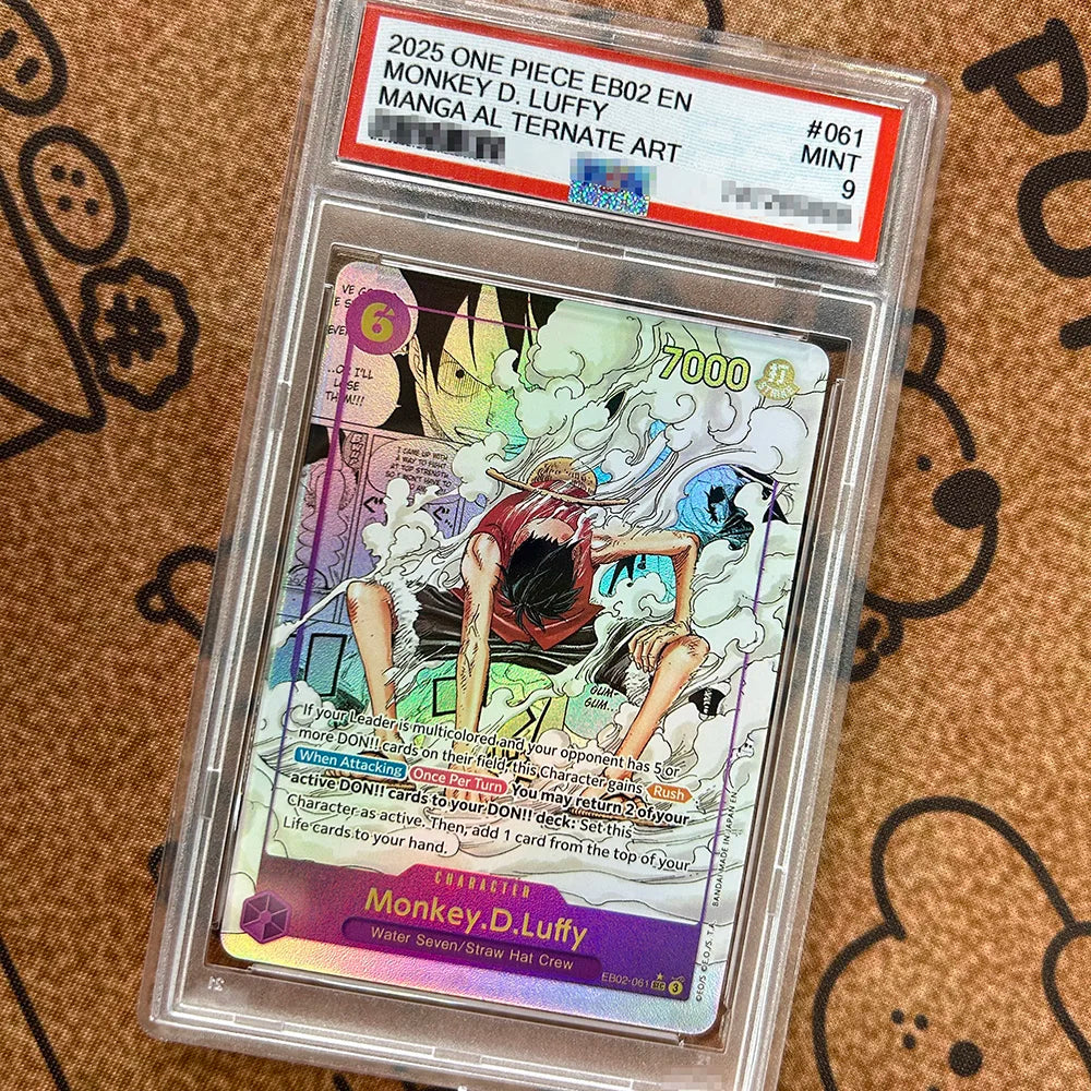 2024 2025 OPCG EN Version Baseball MONKEY D. LUFFY CROSS GUILD Rating Card Football Self Made Anime Collection Cards Gift Toy
