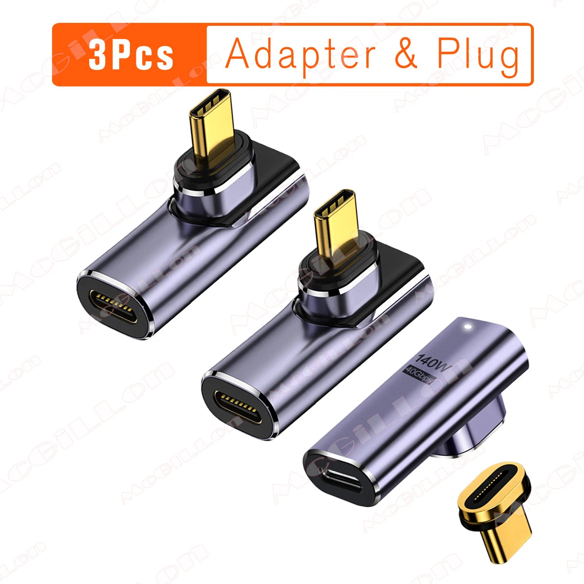 USB4.0 Thunderbolt3 Magnetic USB C To Type C Adapter 140W 40Gbps Fast Charging Magnet Charge Converter Cable 8K@60Hz USB-C Adapt