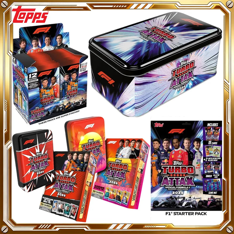2026 Topps Turbo Attax Formula 1 Card Sealed Collection Set F1 Premium Holiday Birthday Gift for Adult Motorsport Collectors Men