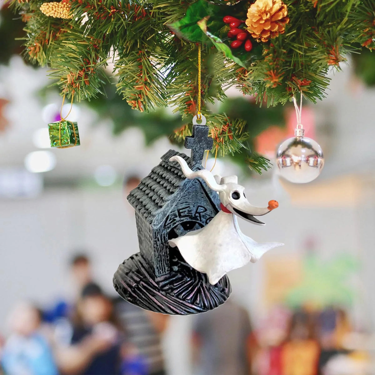 Nightmare Before Christmas Tree Ornament – Cute Cartoon Jack & Spooky Characters Hanging Pendant for Xmas Tree, Car & Holiday Decor