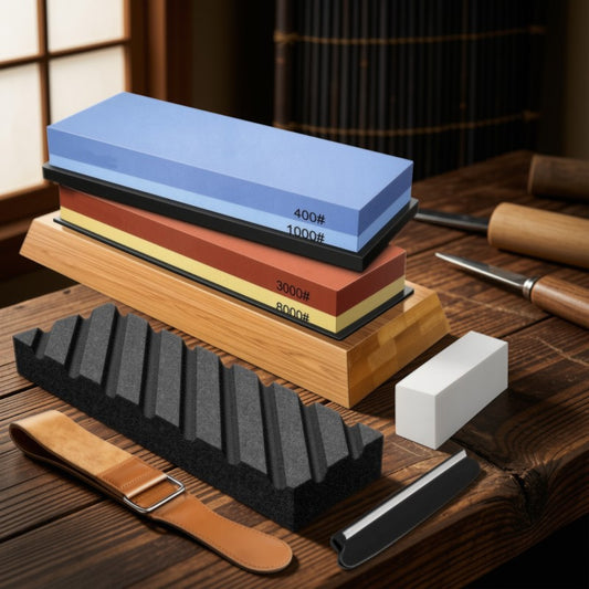 The Artisan's Whetstone Kit | Premium Dual-Grit Water Stone Set