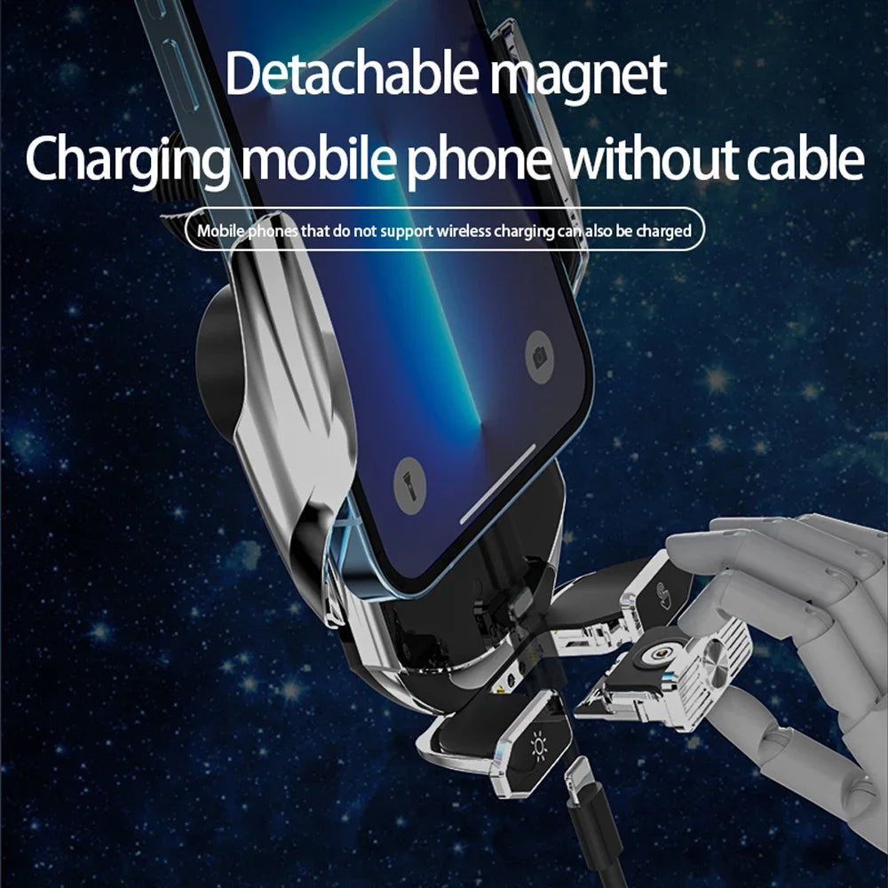 Wireless Charger Car Auto Magnetic Air Vent Phone Holder For iPhone 16 15 14 13 Samsung Xiaomi Induction Fast Charging Station