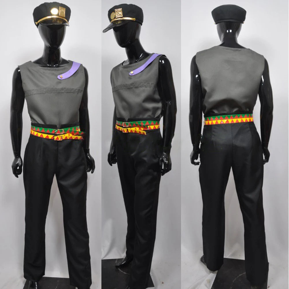 STAND USER ARCHIVE | Jotaro Kujo Stardust Crusaders Complete Cosplay Uniform Suite (Coat, Hat & Belts)