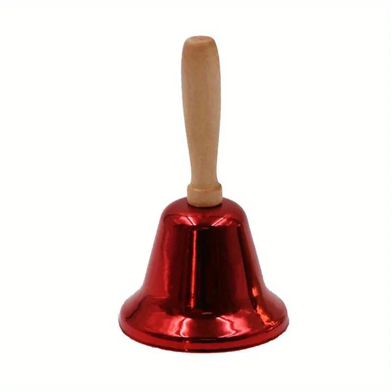 Christmas Hand Bell Gold Red Color Santa Claus Holiday Supplies Creative Jingle Bells Party Supplies Cristmas Decoration