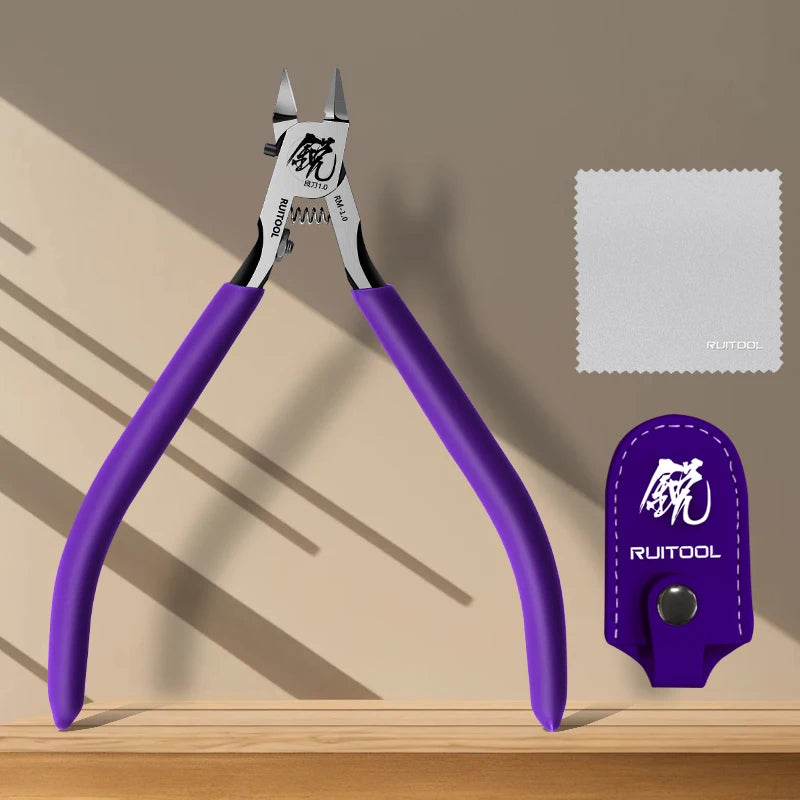 1pc Model Pliers CR-V Ultra-thin Single Blade Gundam Nipper Non-slip Grip Sprue Cutter for Plastic Model Cutting and Building