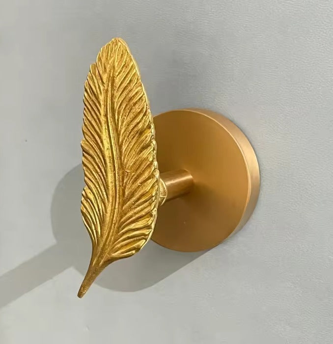 AeroBrass Botanical & Fauna Wall Mount | Solid Cast Brass Hook