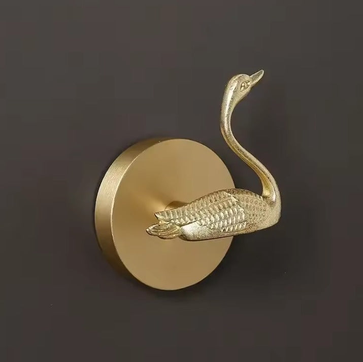 AeroBrass Botanical & Fauna Wall Mount | Solid Cast Brass Hook