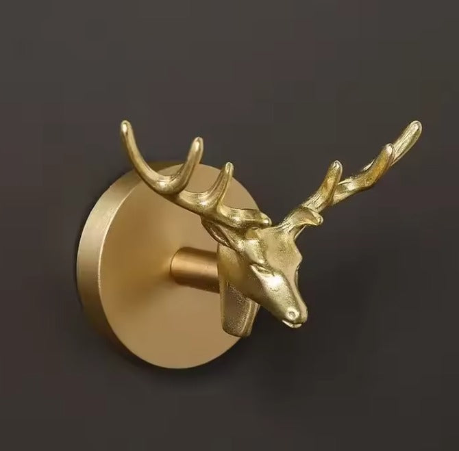 AeroBrass Botanical & Fauna Wall Mount | Solid Cast Brass Hook