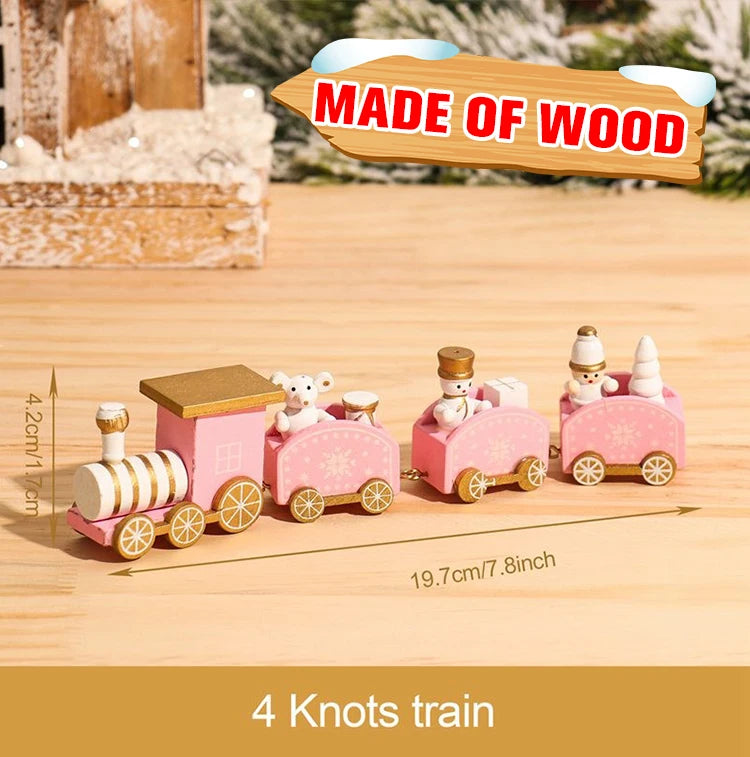 Christmas Train Decoration - Merry Xmas Ornament & Gift